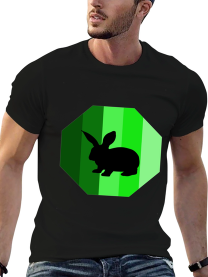 Rabbit Graphic Tee - Mens Black T-Shirt