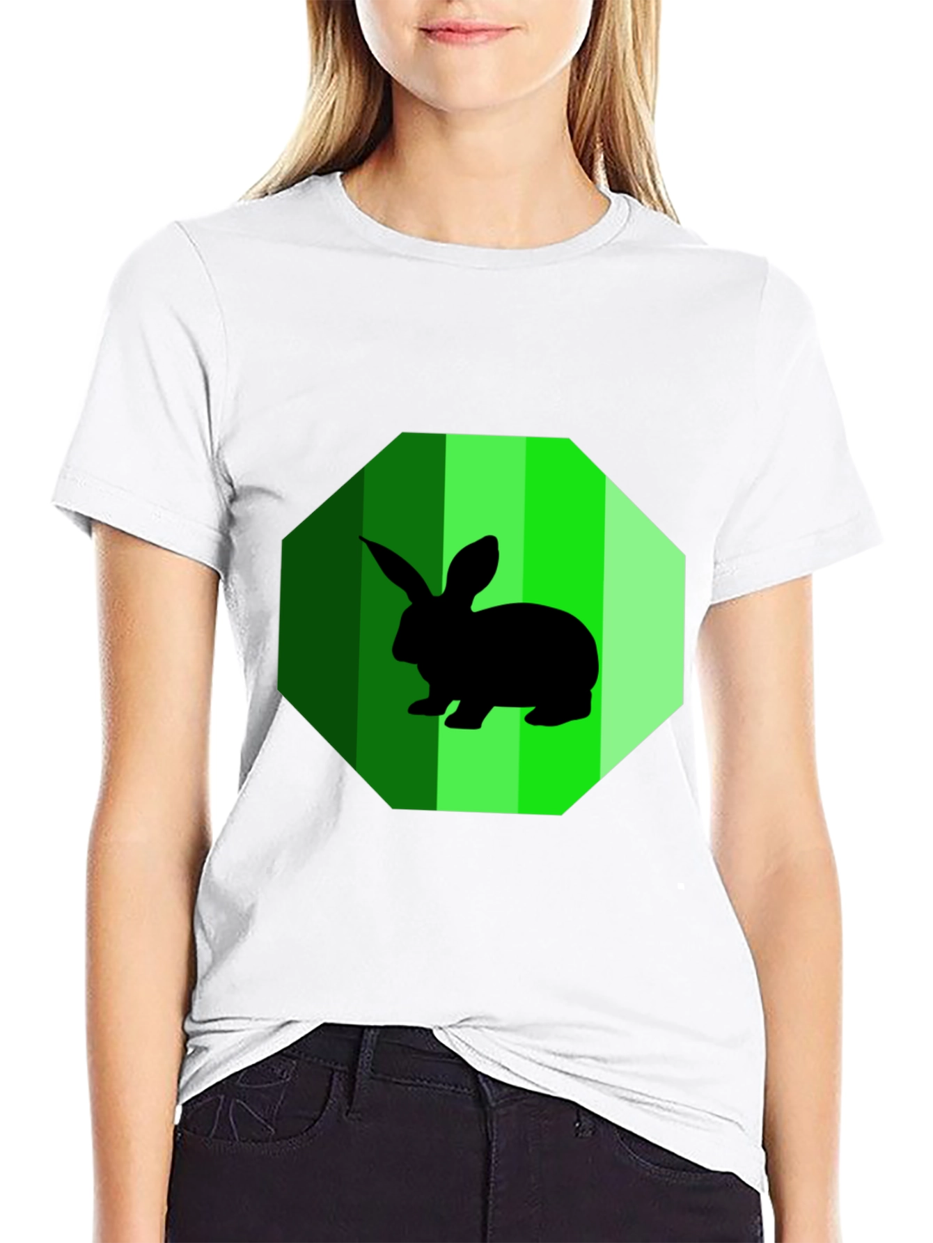 Rabbit Graphic Tee - Mens Black T-Shirt