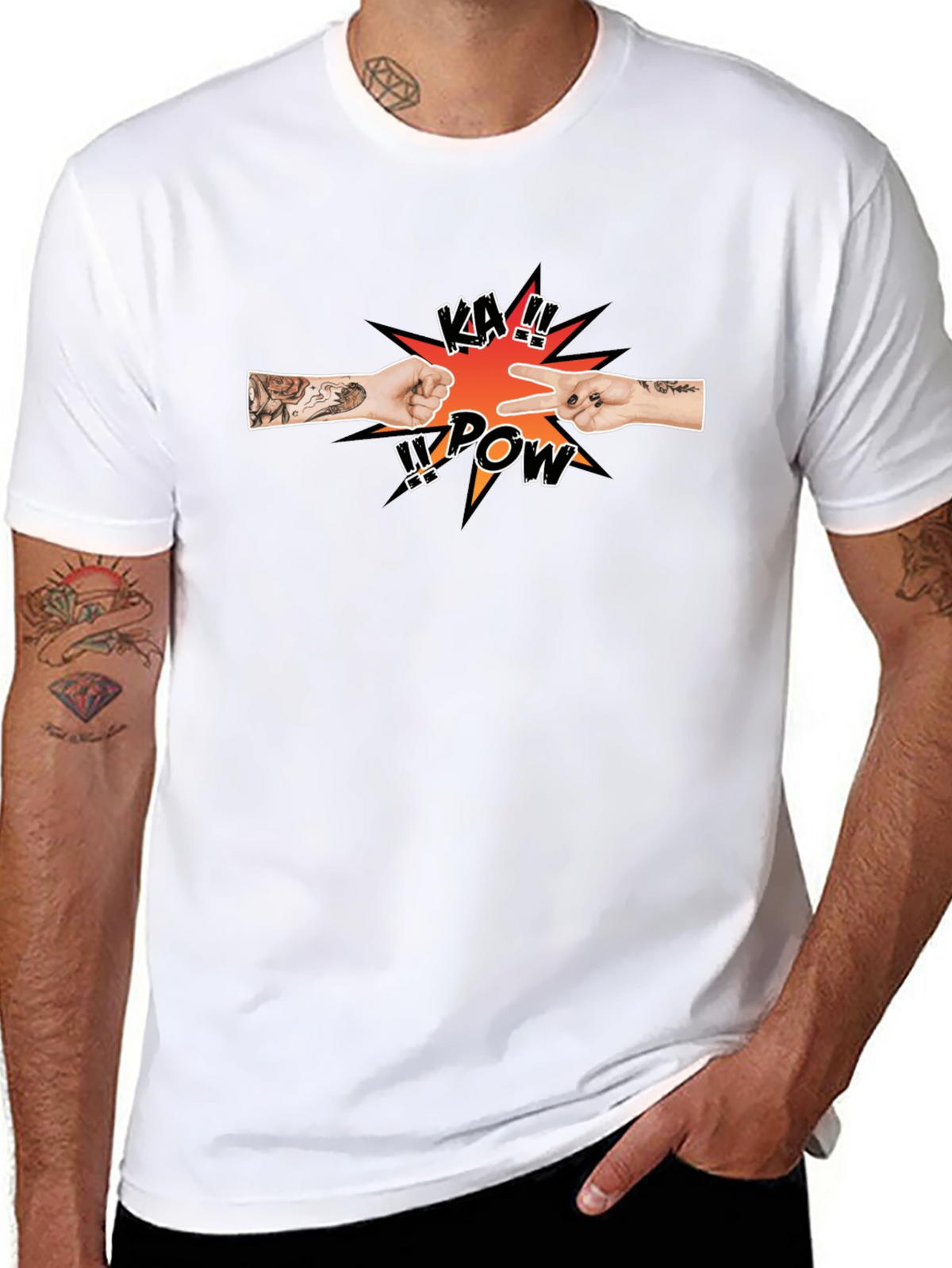 Rock Paper Scissors KA!! POW T-Shirt