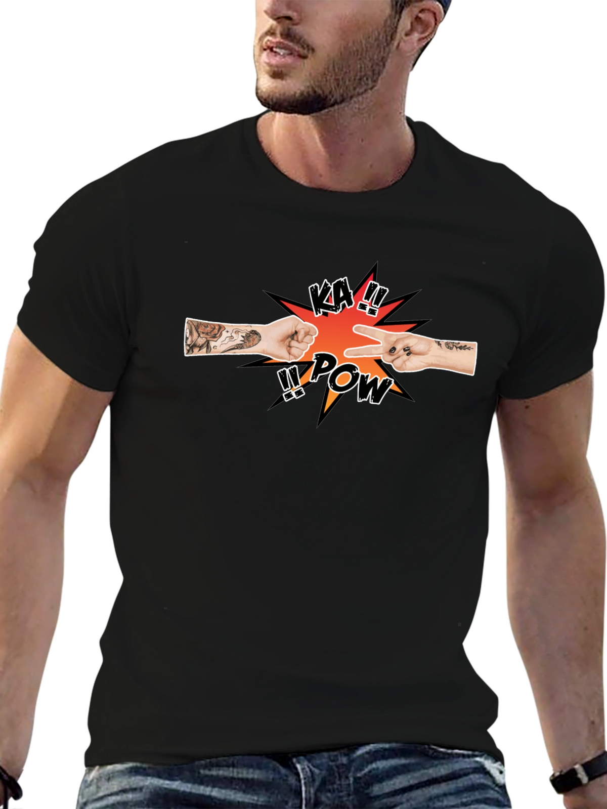 Rock Paper Scissors KA!! POW T-Shirt