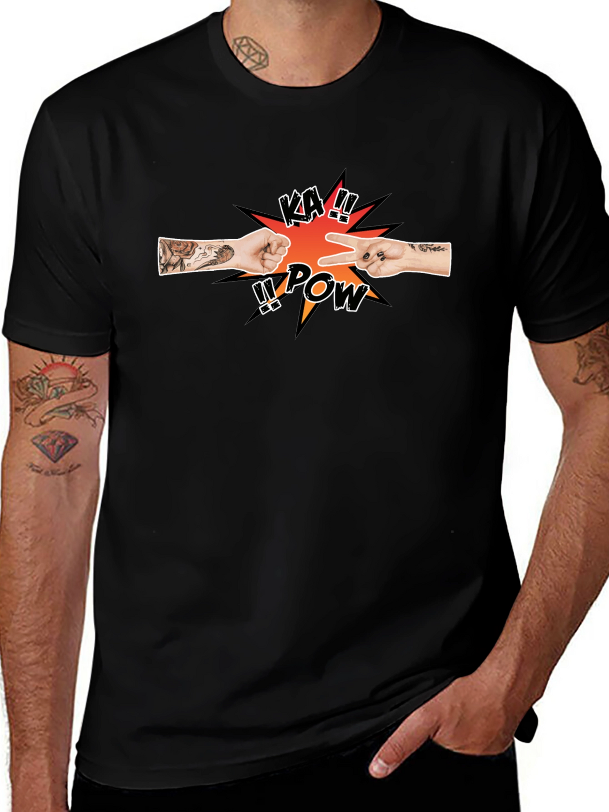 Rock Paper Scissors KA!! POW T-Shirt