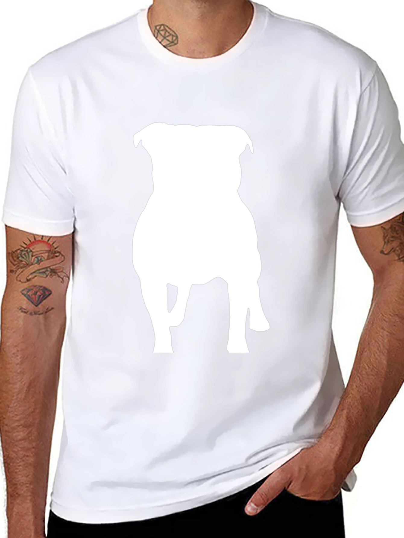 Dog Silhouette Graphic Tee
