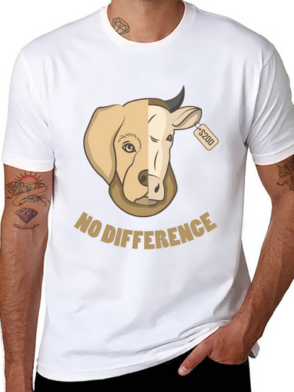 No Difference Tee: Dog Cow Graphic
