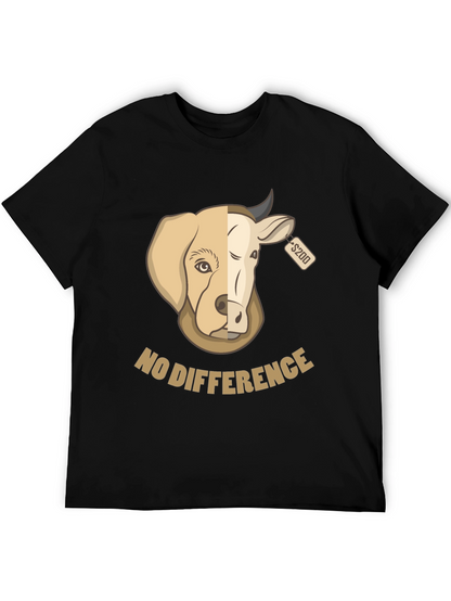 No Difference Tee: Dog Cow Graphic