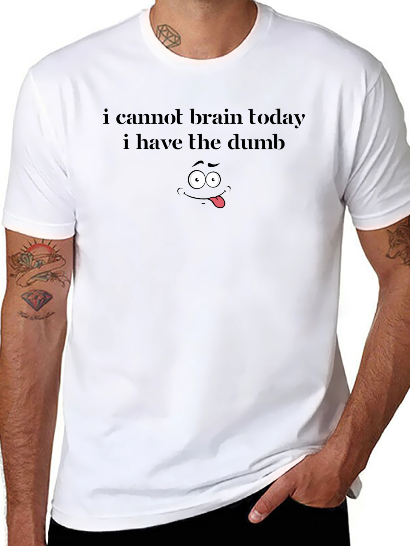 Funny Graphic Tee - I Cannot Brain Today