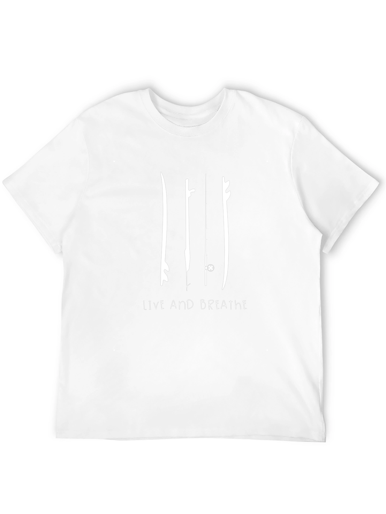 Surfboard Graphic T-Shirt - Live and Breathe