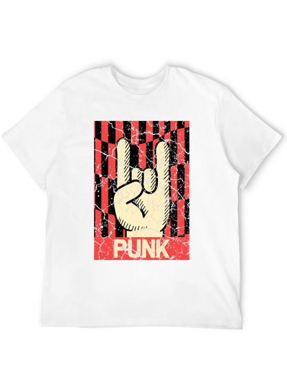 Punk Rock Hand Sign T-Shirt - Black Graphic Tee