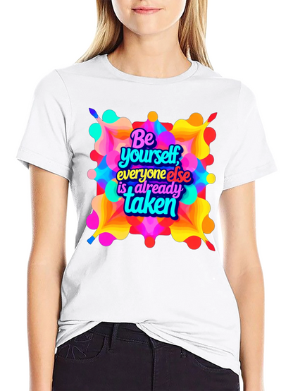Be Yourself Graphic T-Shirt - Black