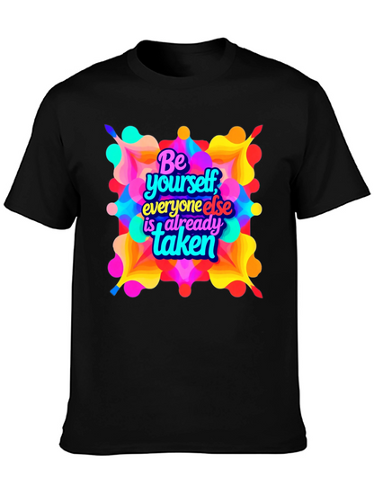 Be Yourself Graphic T-Shirt - Black