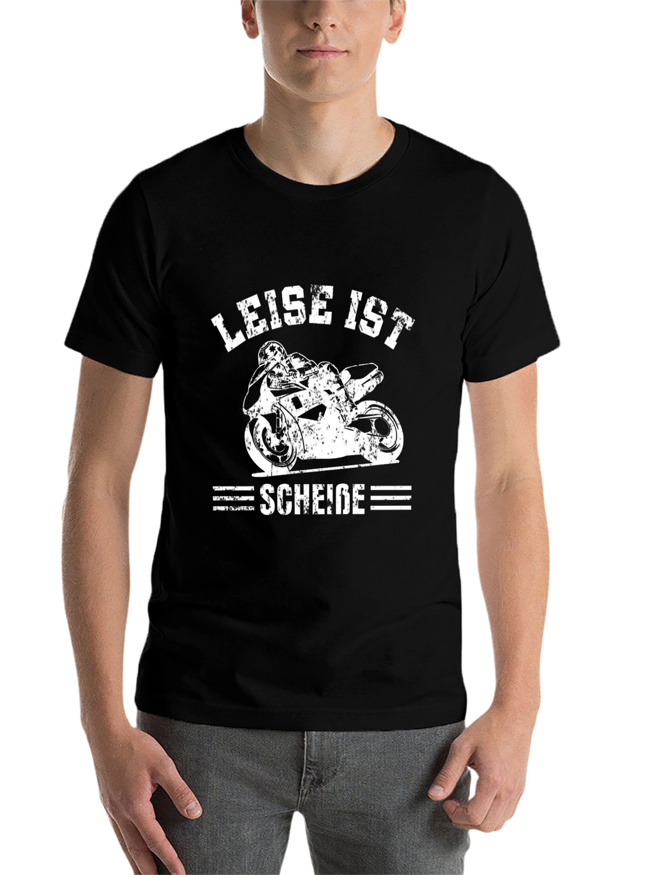 Leise Ist Schei?e Motorcycle T-Shirt