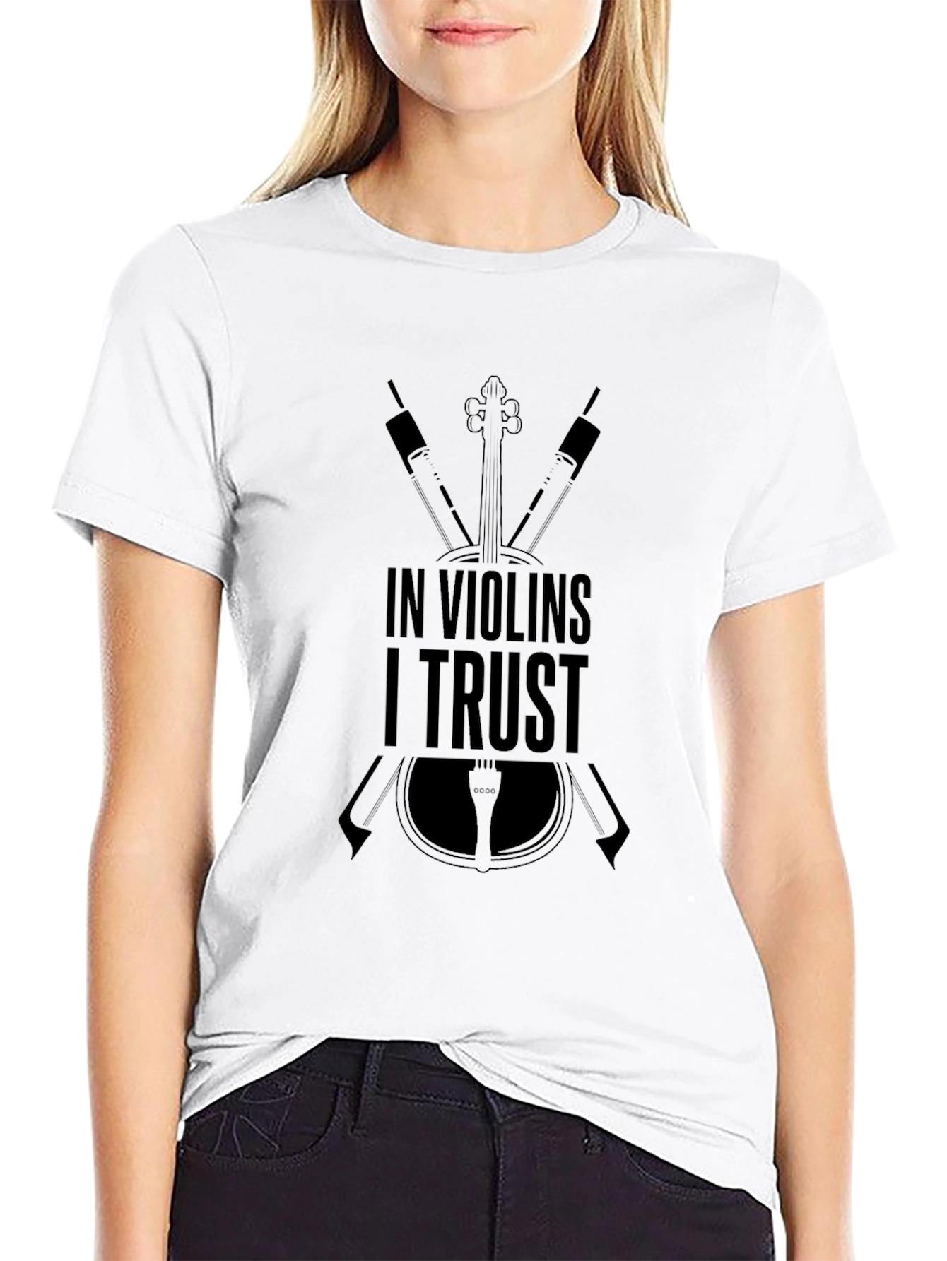 In Violins I Trust T-Shirt - Music Lover Tee