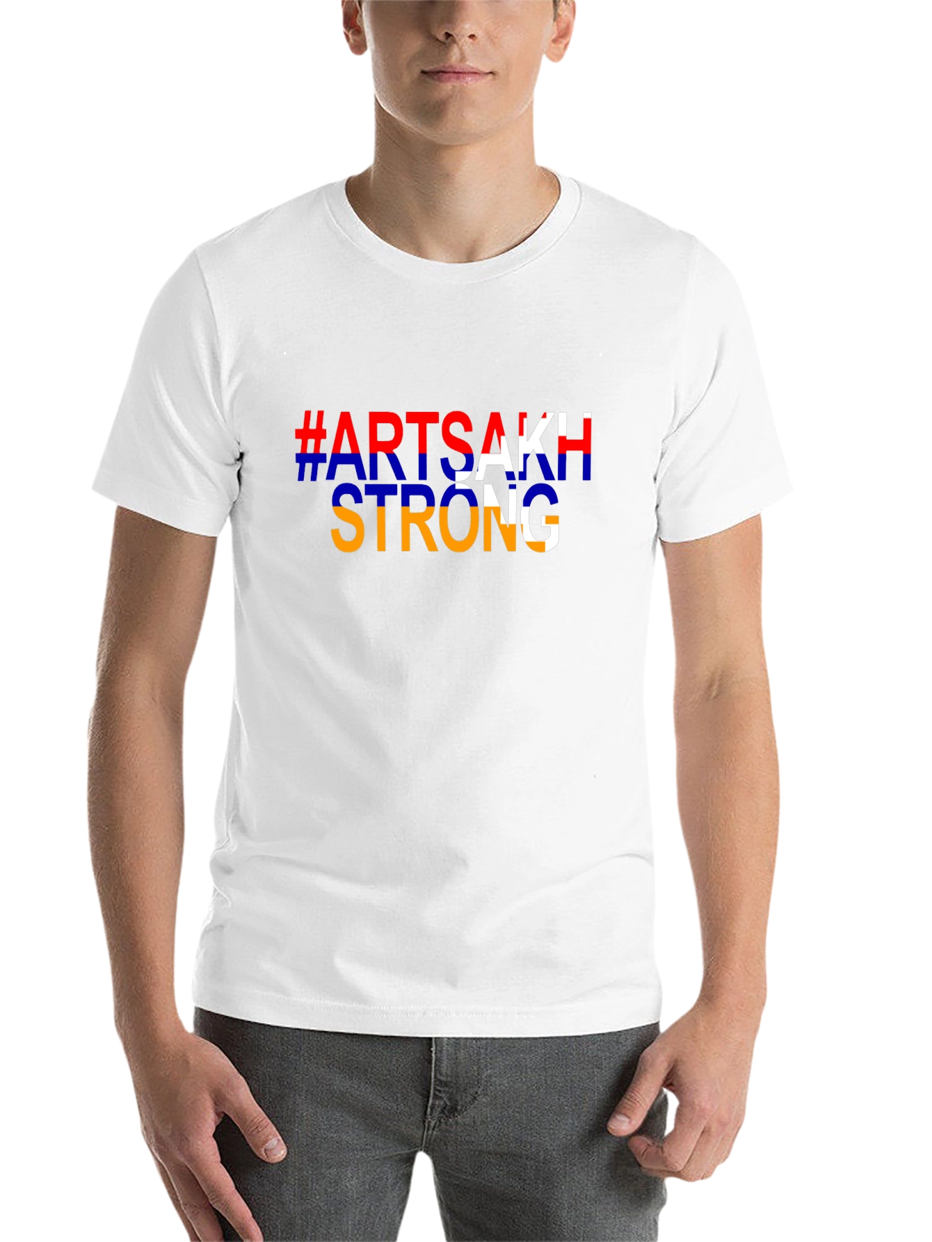 Artsakh Strong Black T-Shirt - Stand with Artsakh