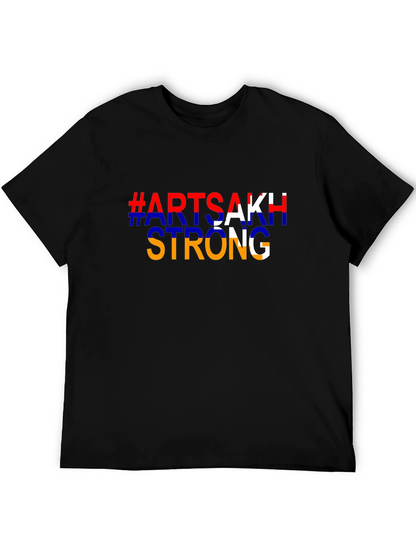 Artsakh Strong Black T-Shirt - Stand with Artsakh