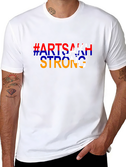 Artsakh Strong Black T-Shirt - Stand with Artsakh