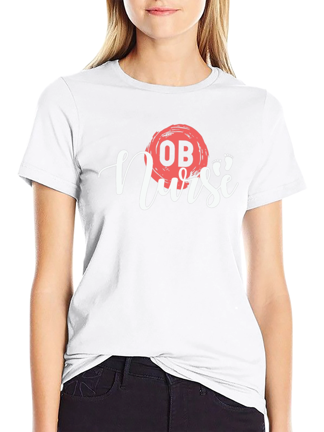 OB Nurse Graphic T-Shirt - Stylish Medical Apparel