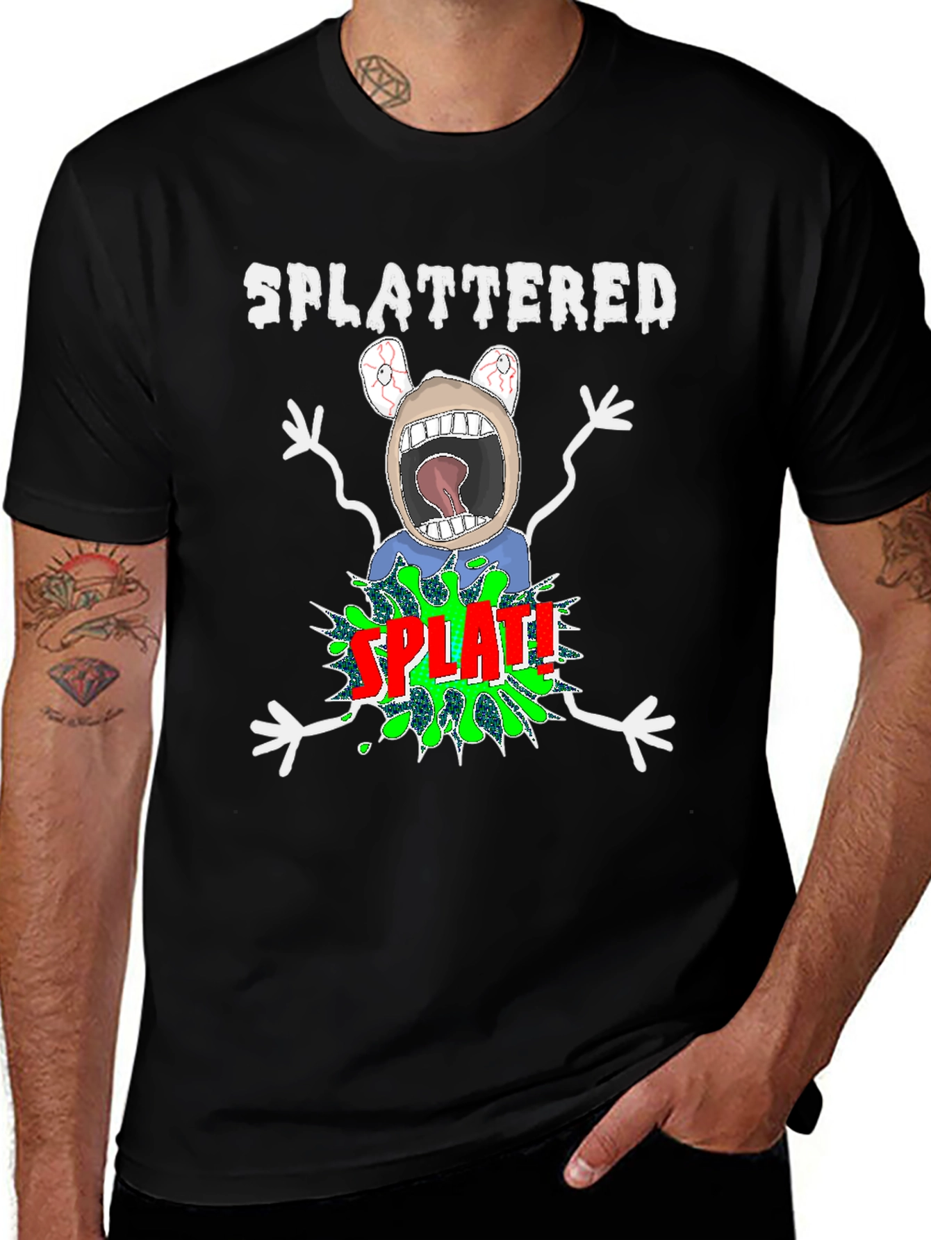 SPLATTERED Graphic Tee - Unique & Fun T-Shirt