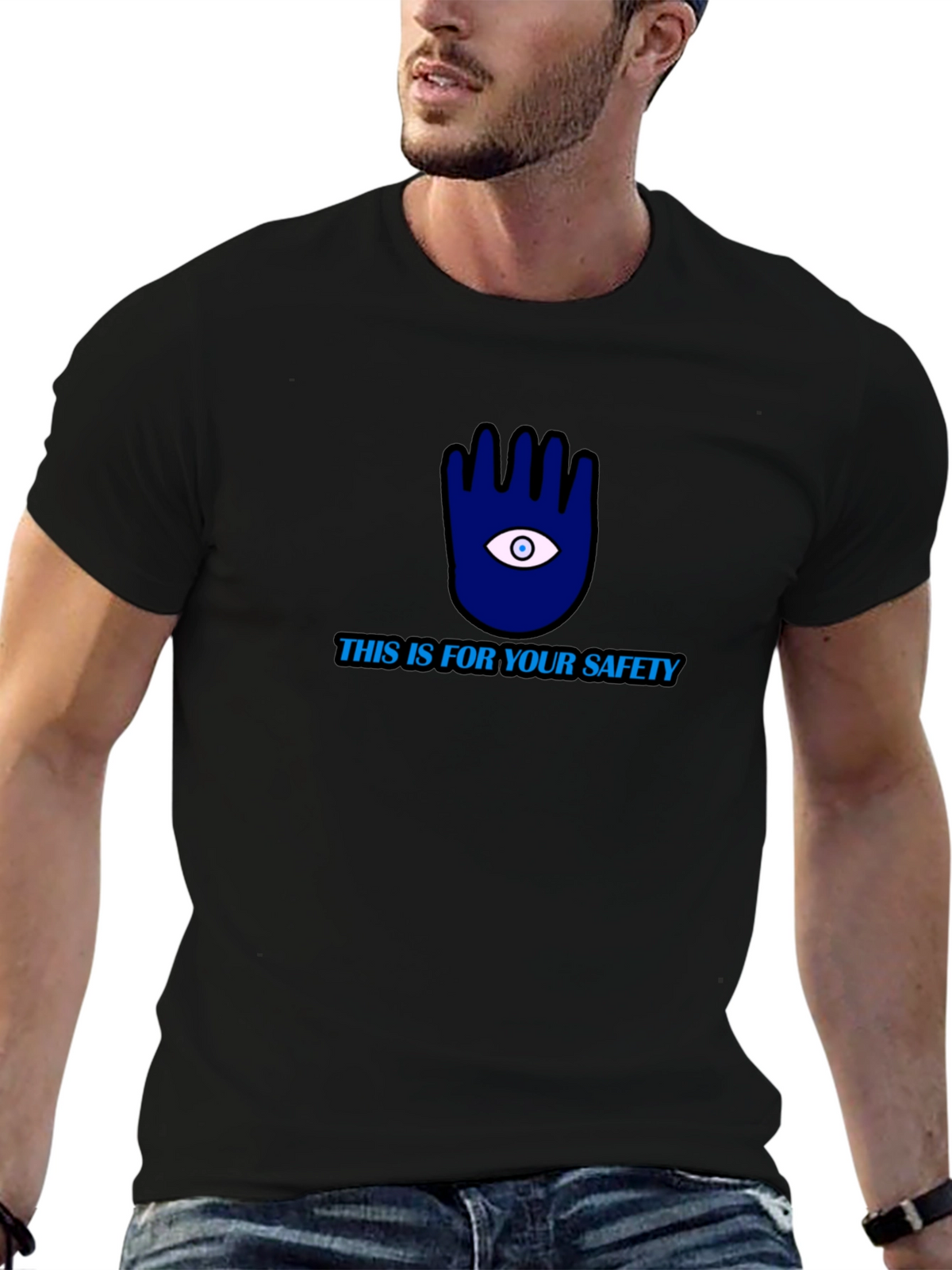 Safety First T-Shirt: Eye Hand Protection Tee