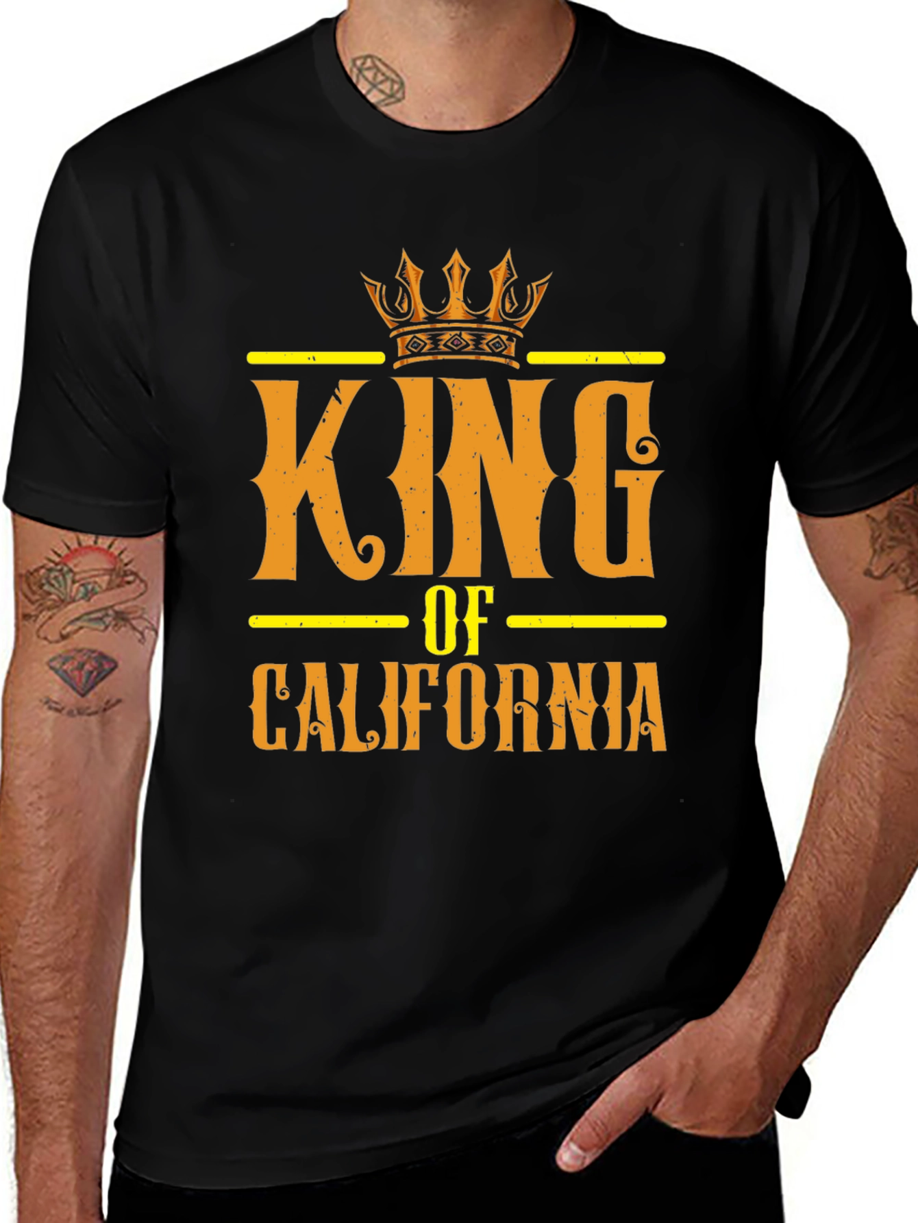 King of California Graphic Tee - Black