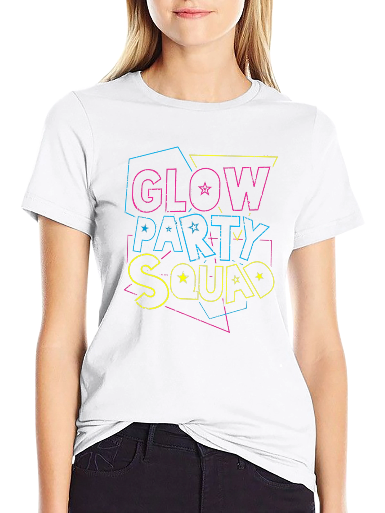 Glow Party Squad Graphic T-Shirt
