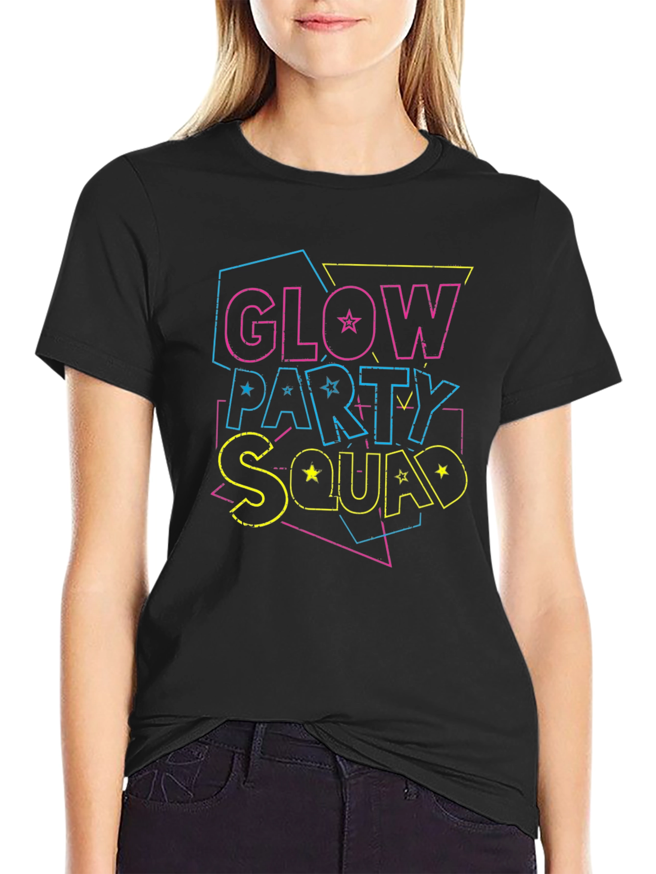 Glow Party Squad Graphic T-Shirt