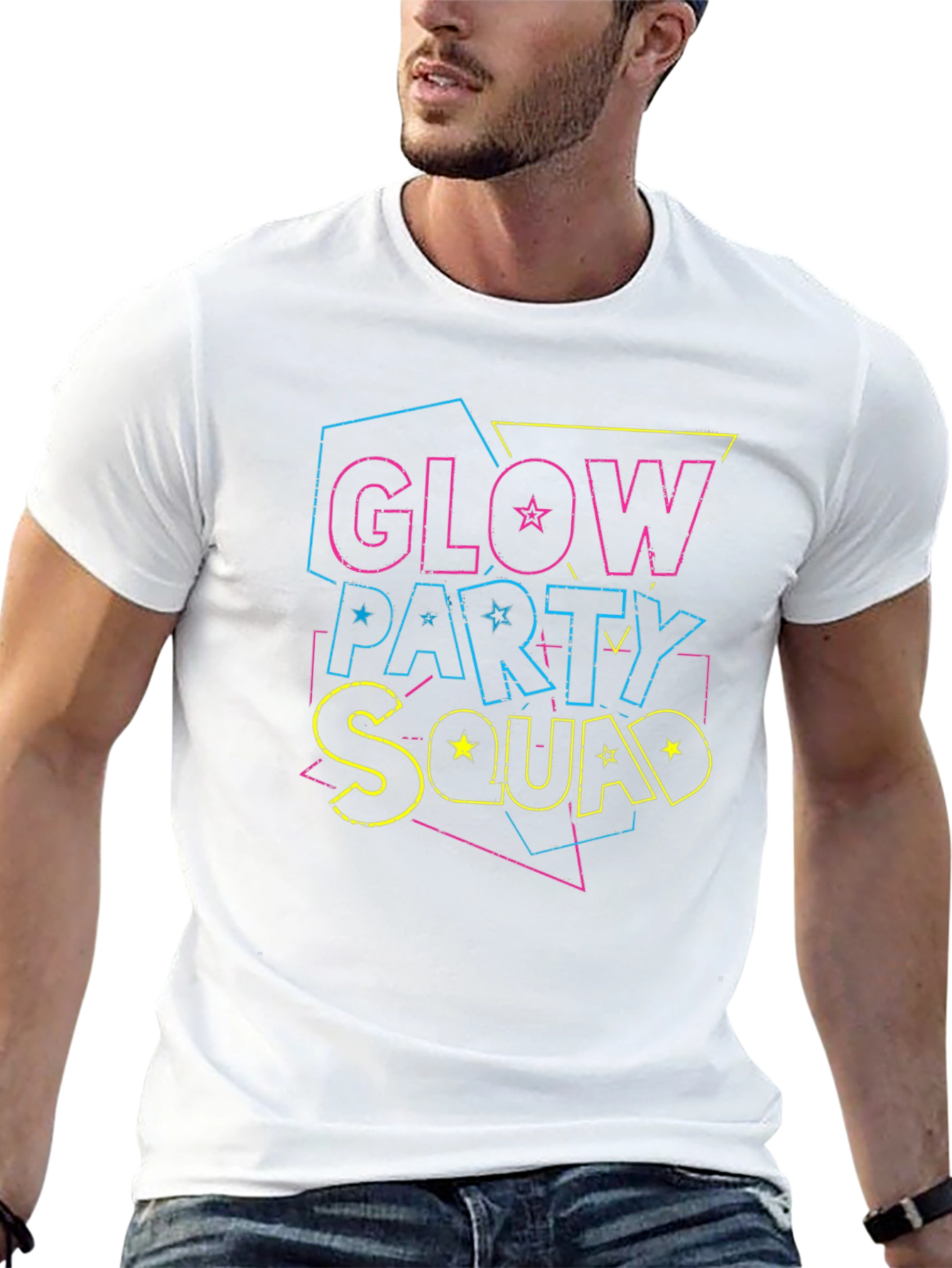 Glow Party Squad Graphic T-Shirt