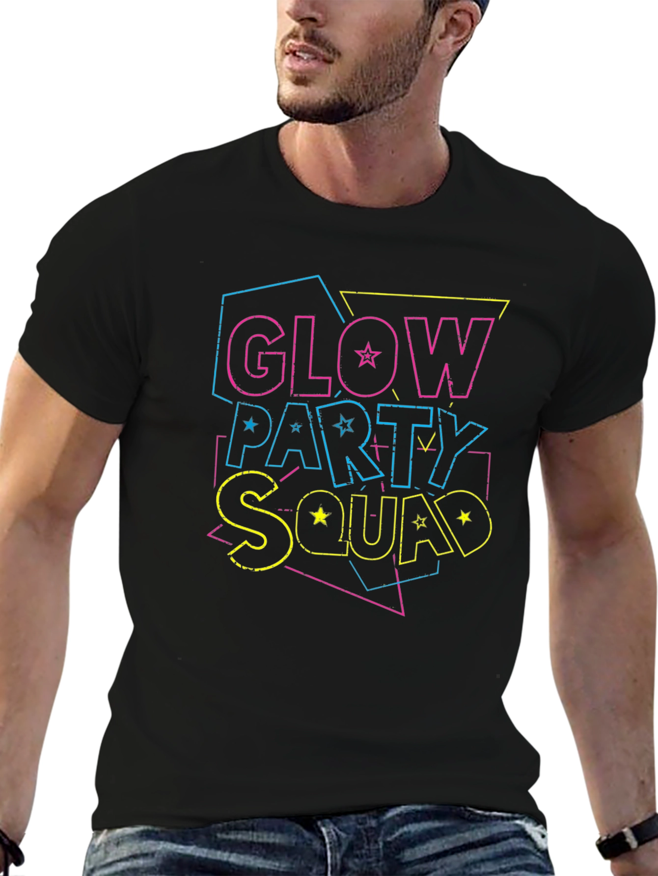 Glow Party Squad Graphic T-Shirt