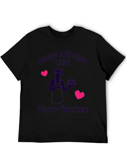 Cute Baker T-Shirt - Dieses Mädchen Liebt Torte-Backen