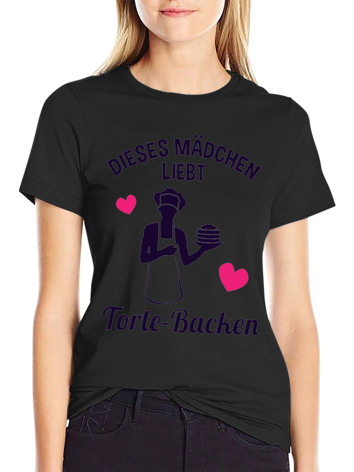 Cute Baker T-Shirt - Dieses Mädchen Liebt Torte-Backen