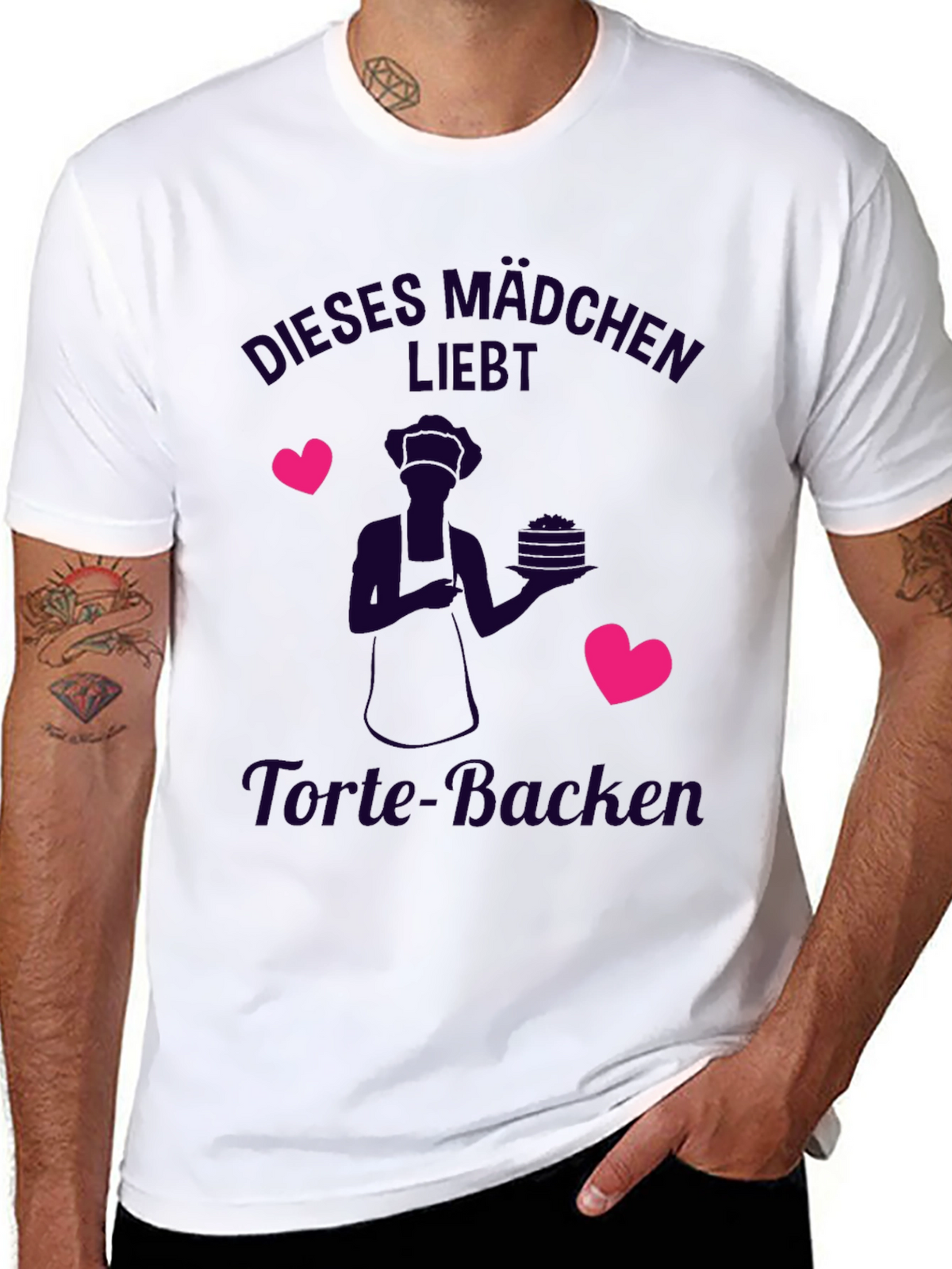 Cute Baker T-Shirt - Dieses Mädchen Liebt Torte-Backen