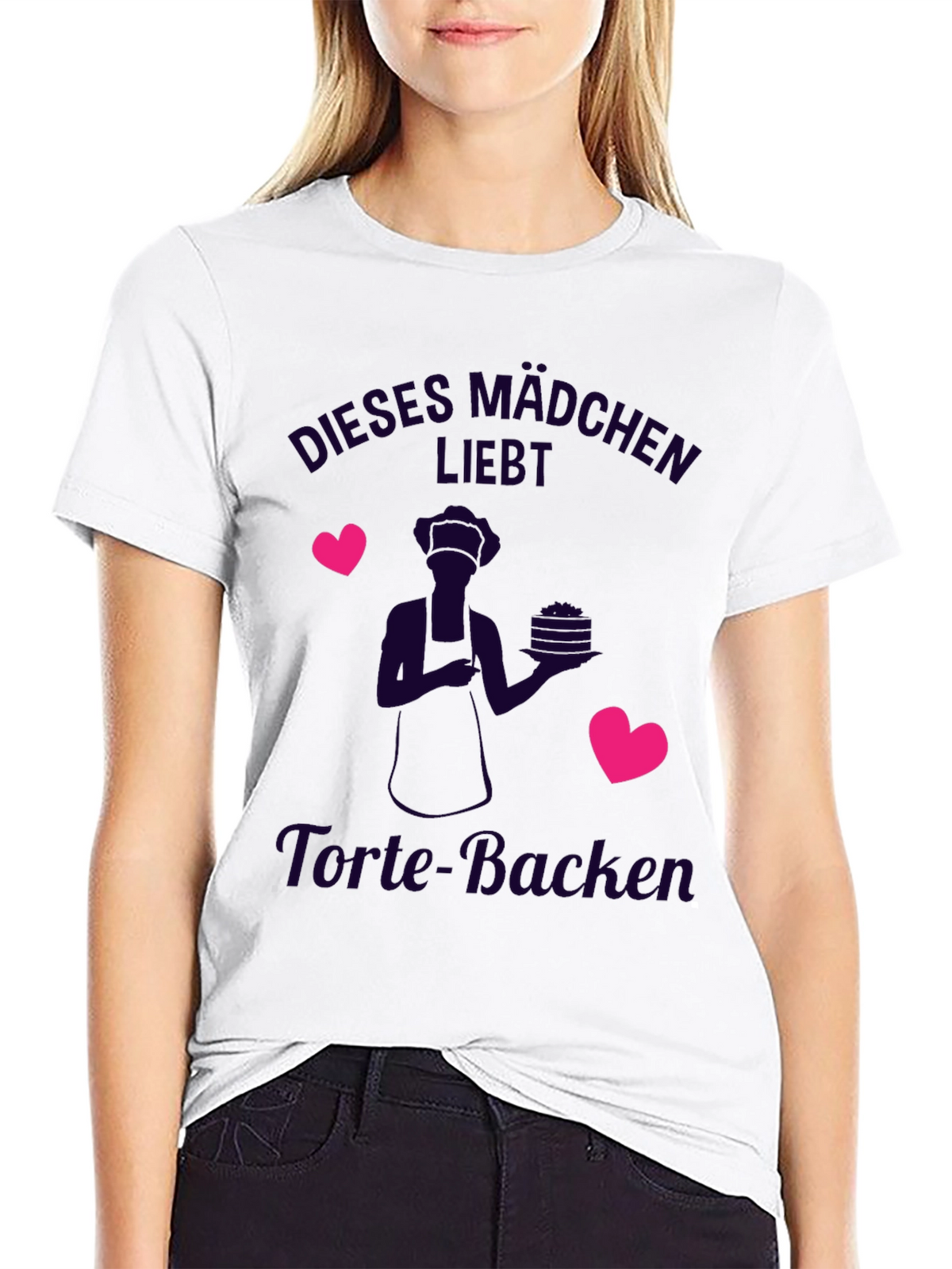 Cute Baker T-Shirt - Dieses Mädchen Liebt Torte-Backen