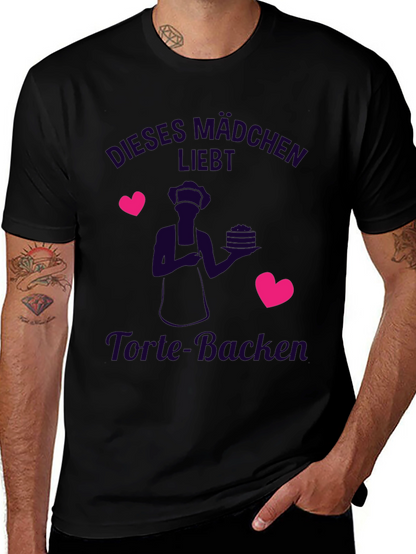 Cute Baker T-Shirt - Dieses Mädchen Liebt Torte-Backen