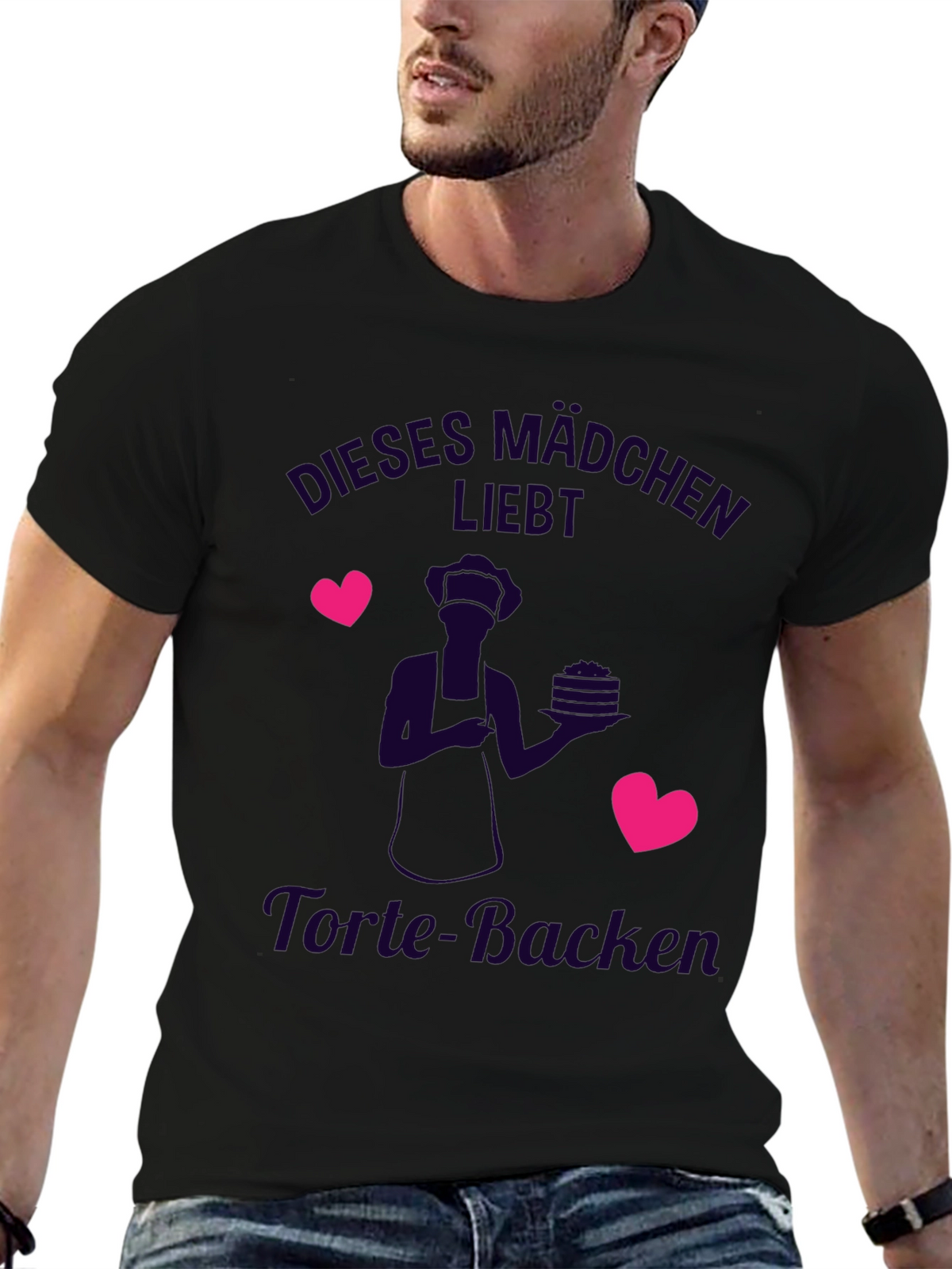 Cute Baker T-Shirt - Dieses Mädchen Liebt Torte-Backen