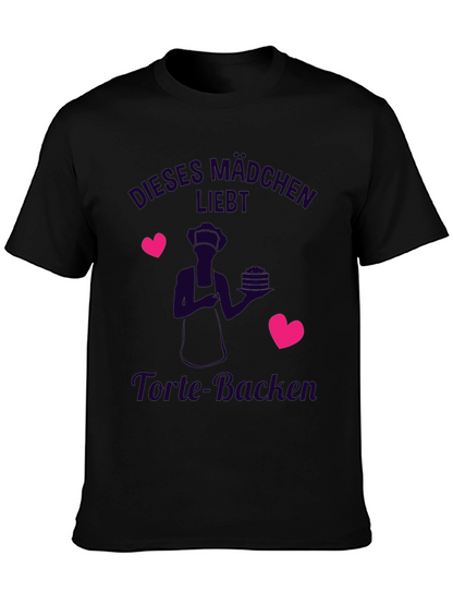 Cute Baker T-Shirt - Dieses Mädchen Liebt Torte-Backen
