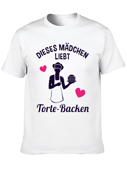 Cute Baker T-Shirt - Dieses Mädchen Liebt Torte-Backen