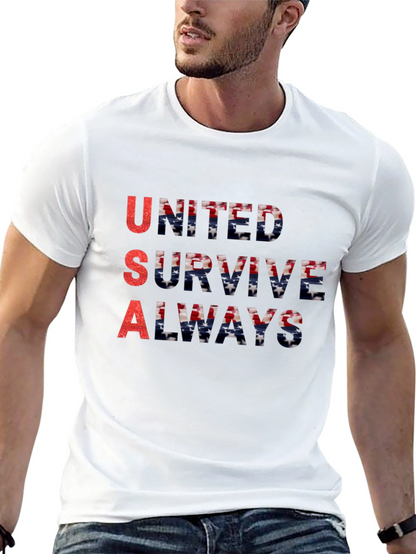 USA United Survive Always Graphic T-Shirt