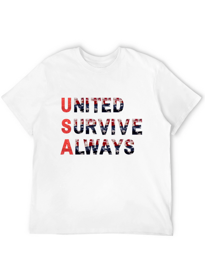 USA United Survive Always Graphic T-Shirt