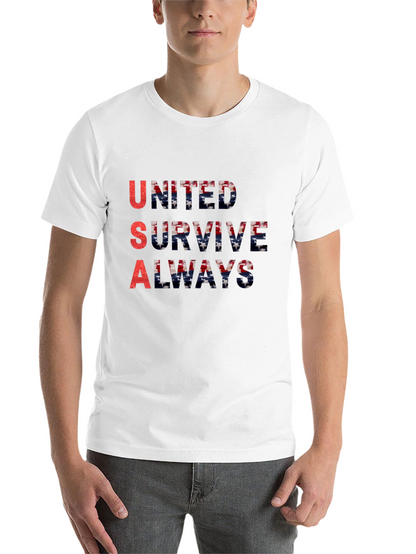 USA United Survive Always Graphic T-Shirt