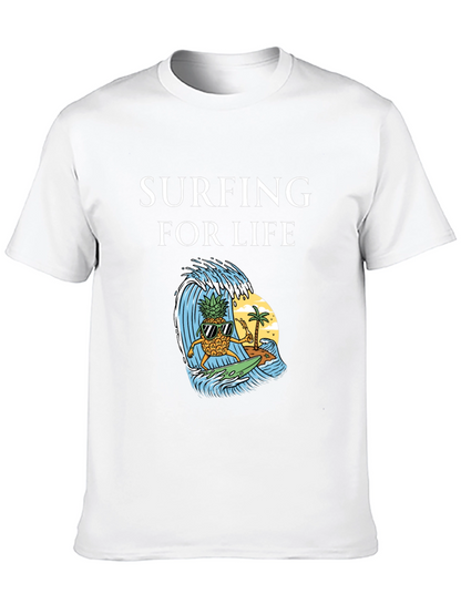 Surfing Pineapple Graphic Tee