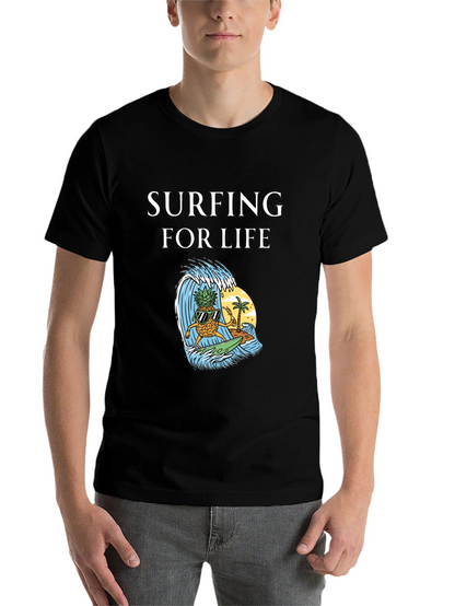 Surfing Pineapple Graphic Tee