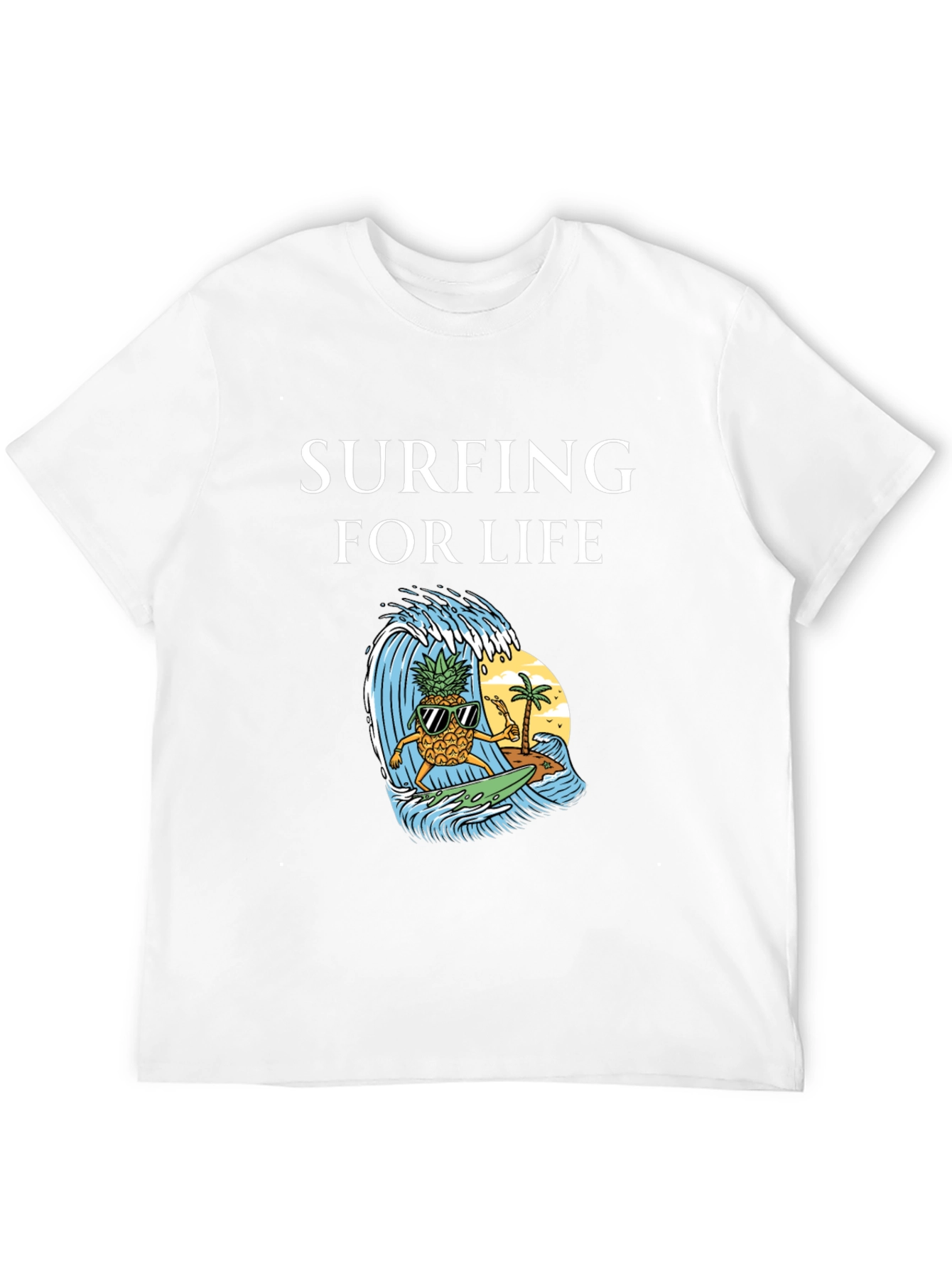 Surfing Pineapple Graphic Tee