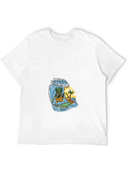 Surfing Pineapple Graphic Tee