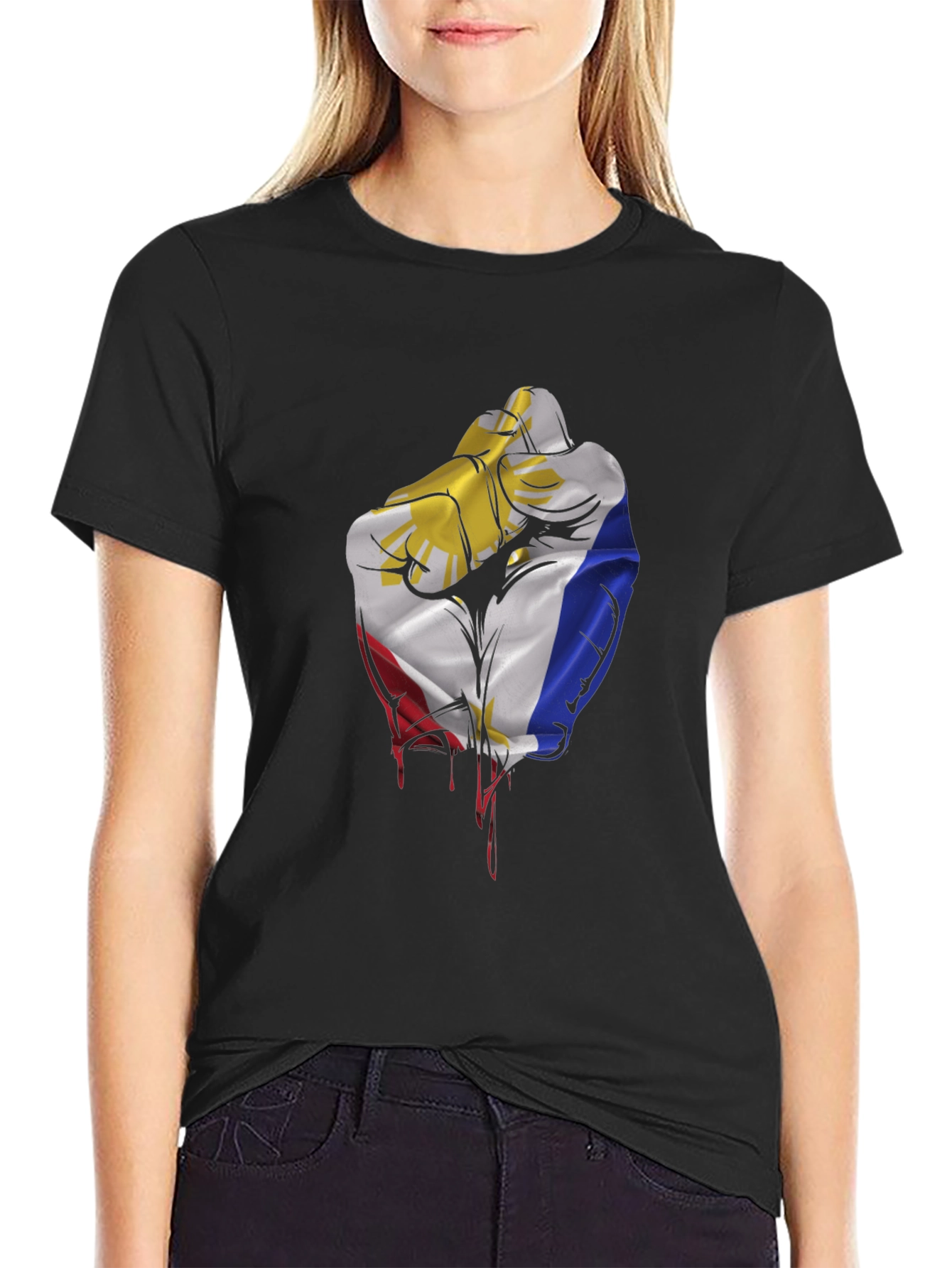 Philippines Flag Fist T-Shirt - Pinoy Pride!