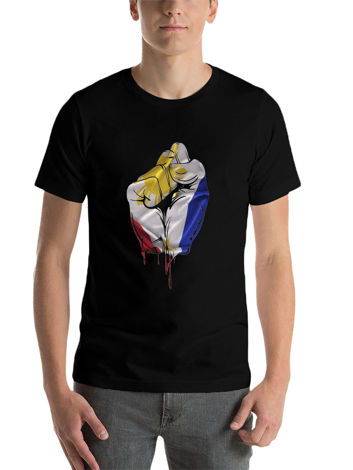 Philippines Flag Fist T-Shirt - Pinoy Pride!