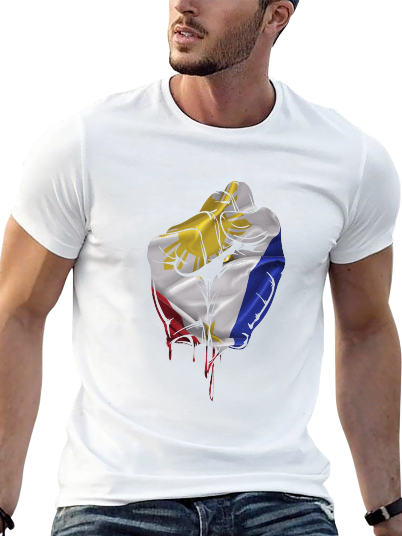 Philippines Flag Fist T-Shirt - Pinoy Pride!