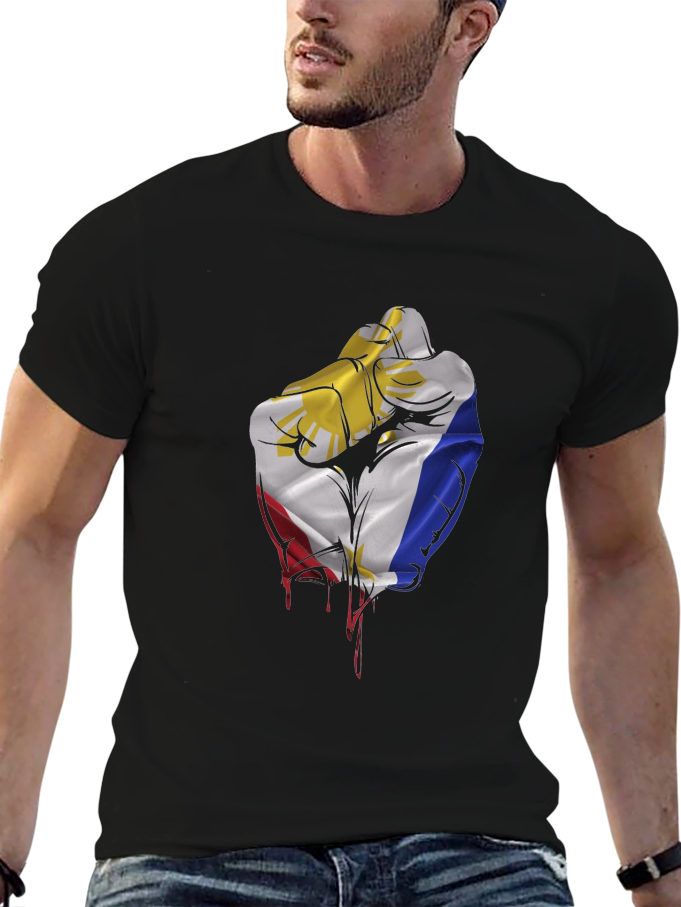 Philippines Flag Fist T-Shirt - Pinoy Pride!