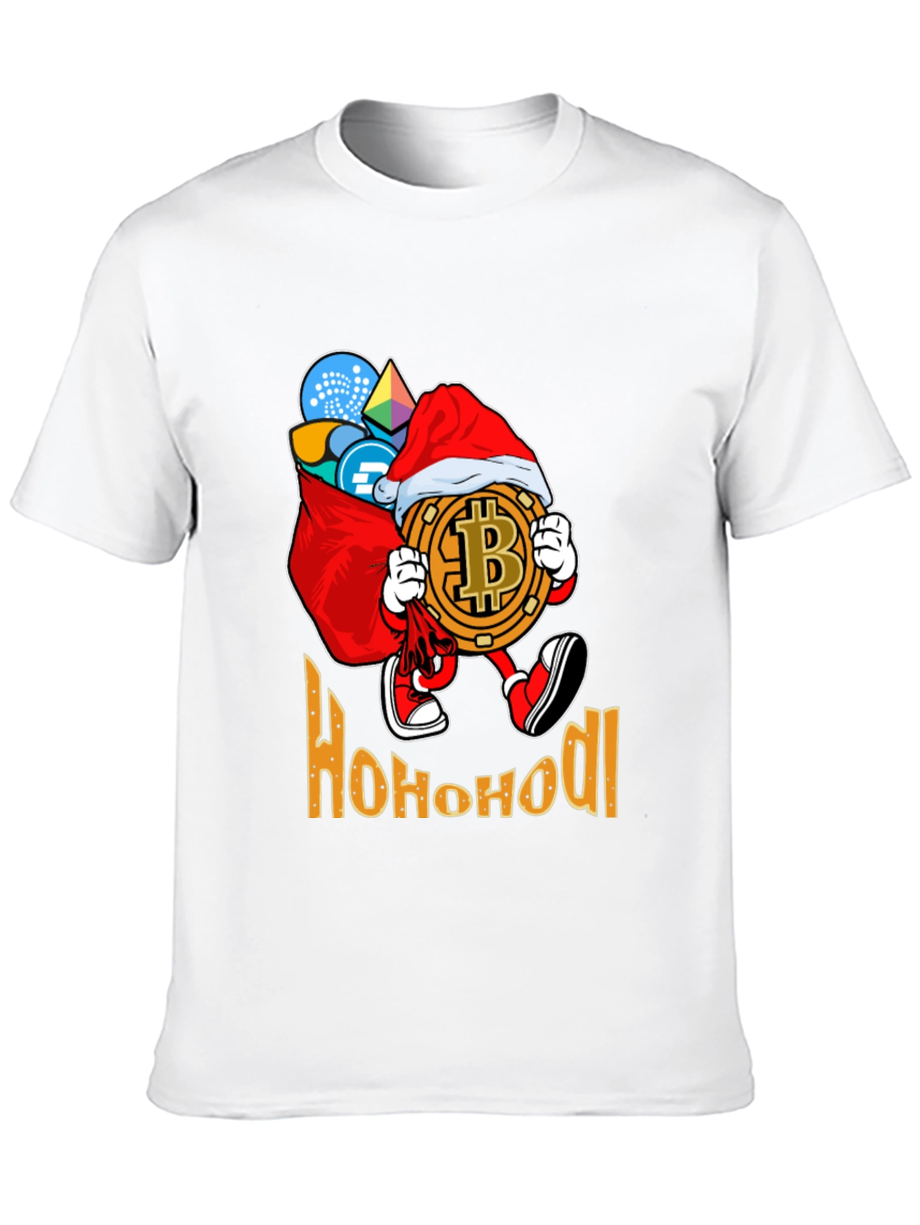 Ho Ho HODL Bitcoin Christmas T-Shirt