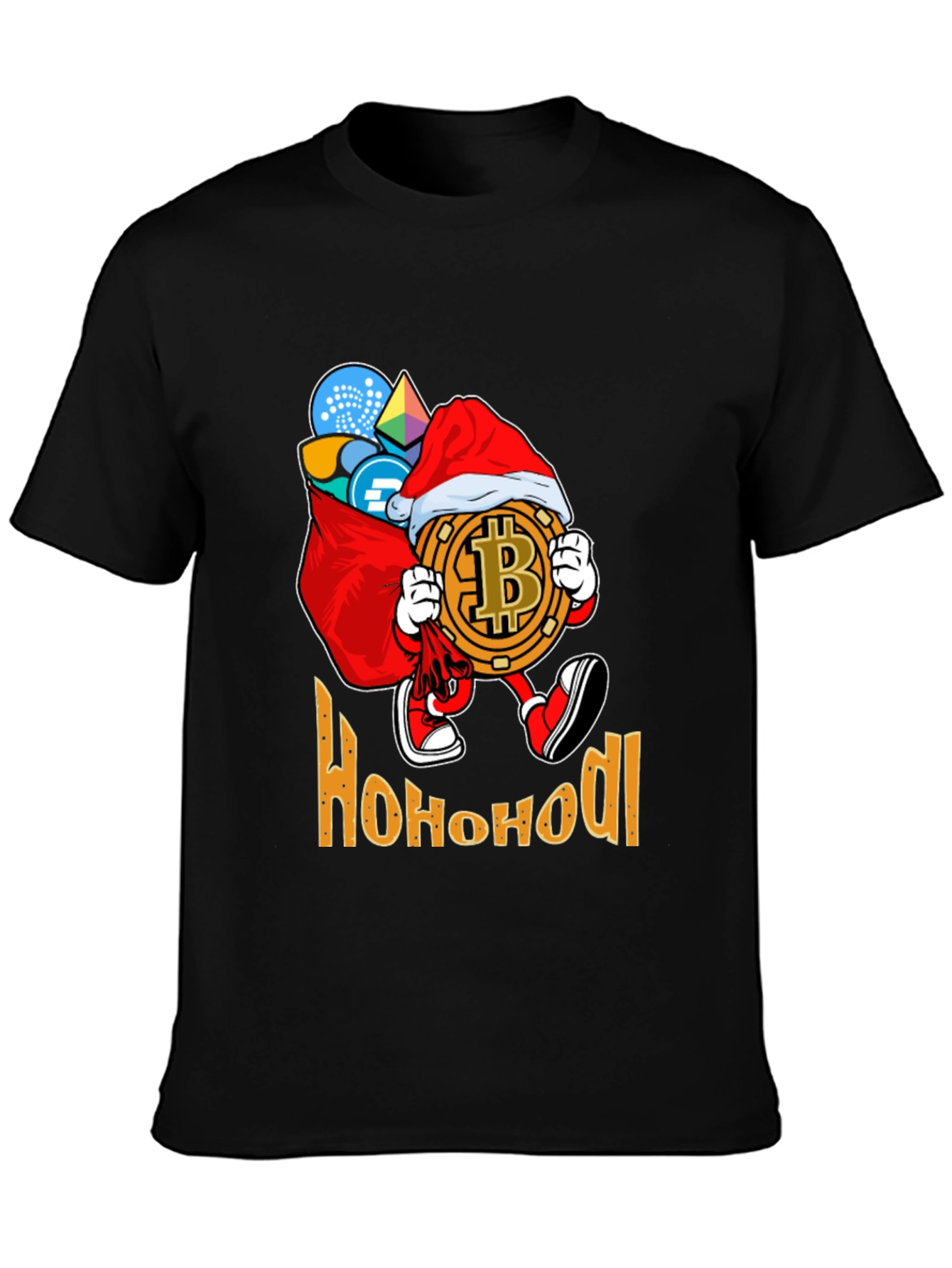 Ho Ho HODL Bitcoin Christmas T-Shirt