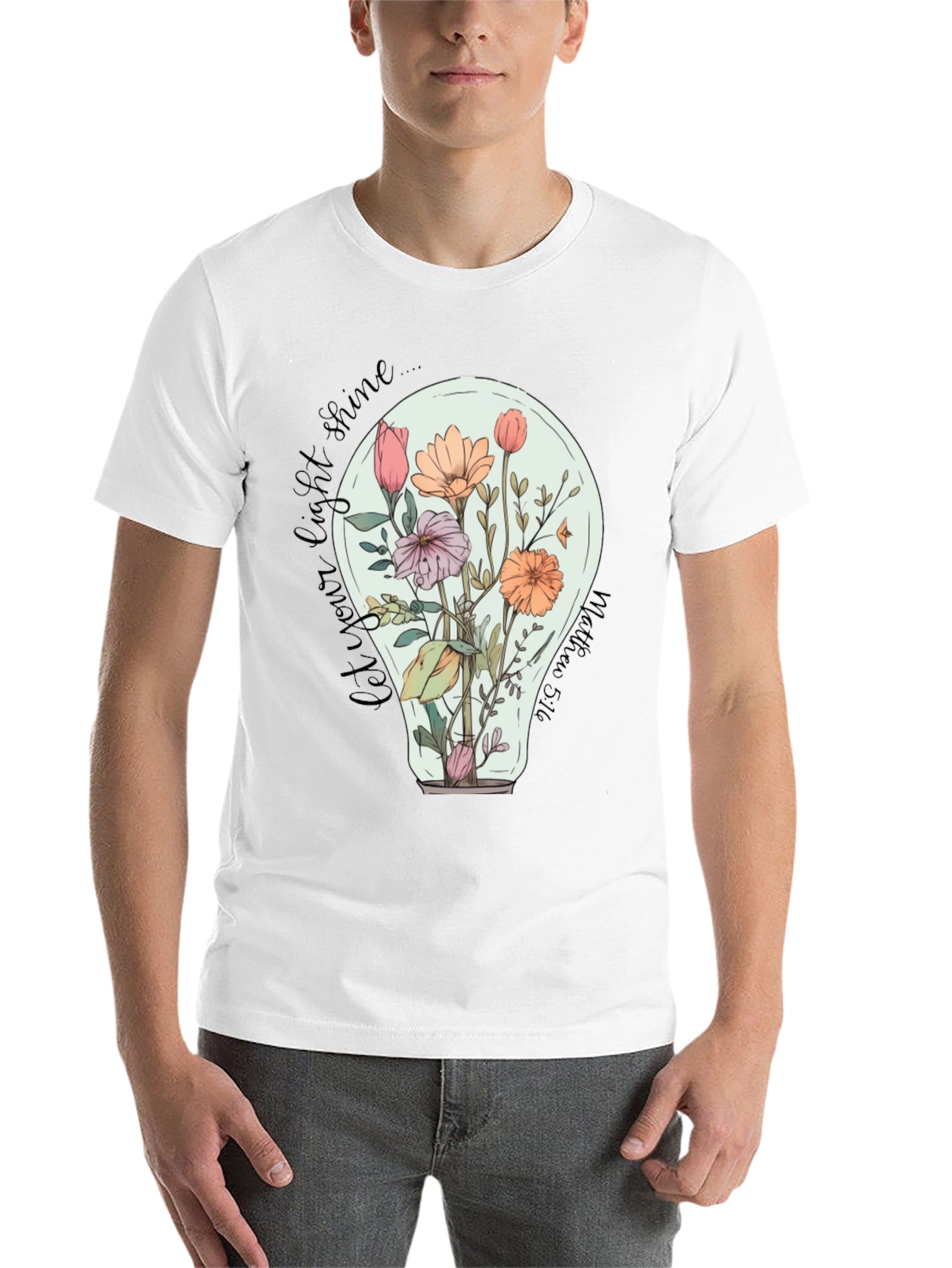 Floral Lightbulb Graphic Tee