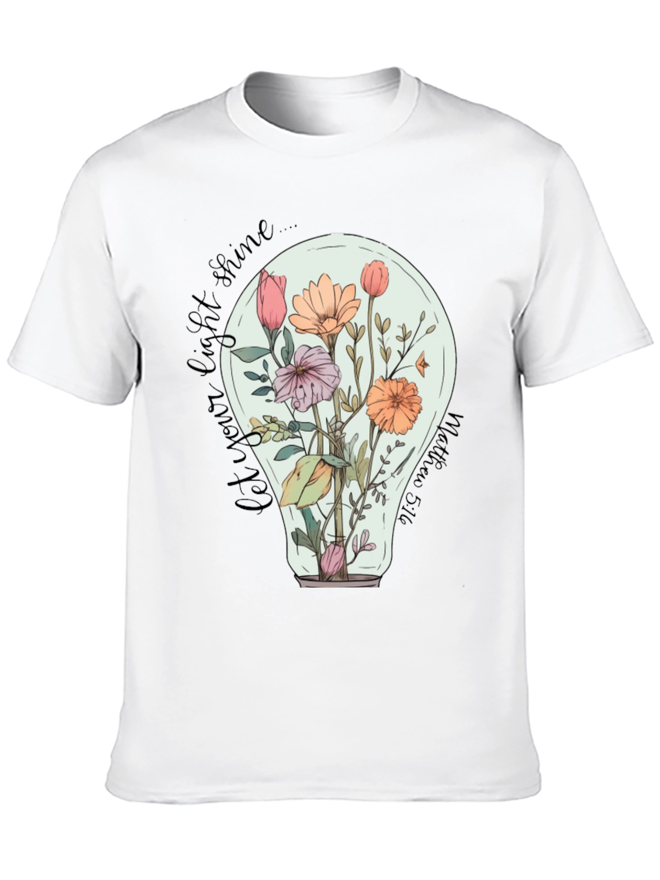 Floral Lightbulb Graphic Tee