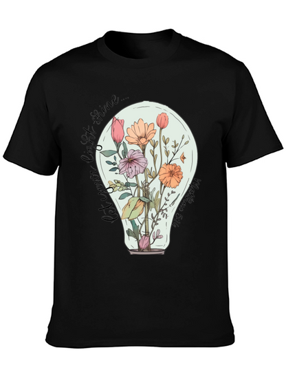 Floral Lightbulb Graphic Tee